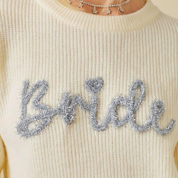Bride glitter Letter Sweater - Picture 3 of 8